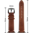 thumbnail image 5 of ANTHOUSE Compatible with Apple Watch Band 49mm 45 44 42mm 41 40 38mm Series Ultra 8 7 SE 6 5 4 3 2 1,Premium Soft Leather with 316L Stainless Steel Butterfly Buckle Replacement Straps for iwatch, 5 of 11
