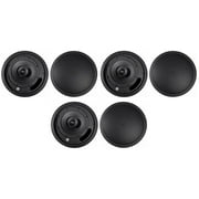 (6) JBL Control 18C/T-BK 8" 70v Commercial Black Ceiling Speakers For Restaurant