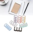 thumbnail image 4 of 4 Hole Binding Rings, 12mm Inner Diameter Easy To Install Good  Gloss Loose Leaf Ring Set 70PCS  For Home And School Use, 4 of 8