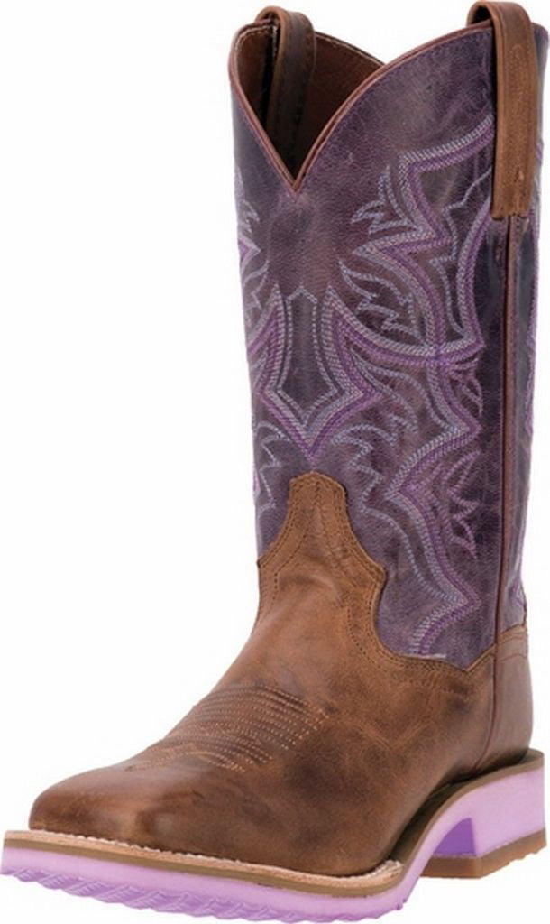 purple western boots ladies