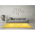 thumbnail image 3 of Ahgly Company Indoor Rectangle Abstract Yellow Contemporary Area Rugs, 8' x 10', 3 of 4
