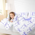 thumbnail image 3 of Manfei Kawaii Bow Personalized Initial B Twin Comforter Sets 3-Piece for Girls,Polka Dots Bowknot Alphabet Bedding Set for Kids Teens,Microfiber Bedroom Decor, 3 of 6