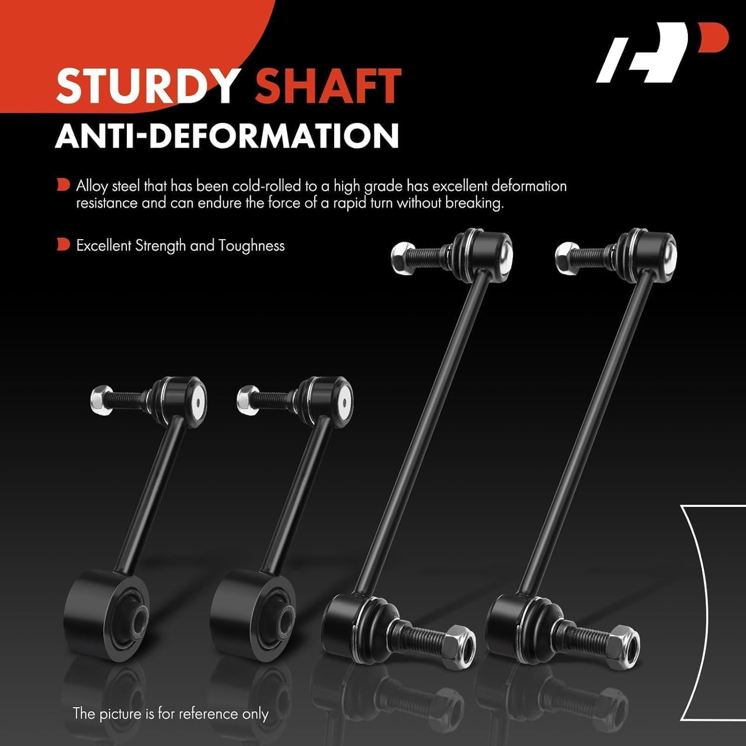 A-Premium Set of 4 Front & Rear Sway Bar Links Kit Stabilizer Bar Links Compatible with Honda CR-V 2007-2016