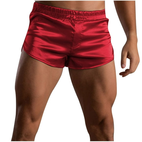 jovati Pajama Shorts for Men Mens Casual Solid Color Pajama Shorts