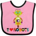 thumbnail image 3 of Inktastic Robotics Team I Love Robots Boys or Girls Baby Bib, 3 of 4