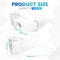 thumbnail image 2 of Clear Safety Glasses bulk, Lightweight Protective Eyewear For Men Women, Over Goggles Impact Scratch Resistant, 2 of 8
