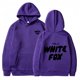 thumbnail image 1 of Nueva sudadera con capucha para mujer de la serie europea y americana WHITEFOX con letras delanteras y traseras, forro polar de invierno, suelta e informal, 1 of 2