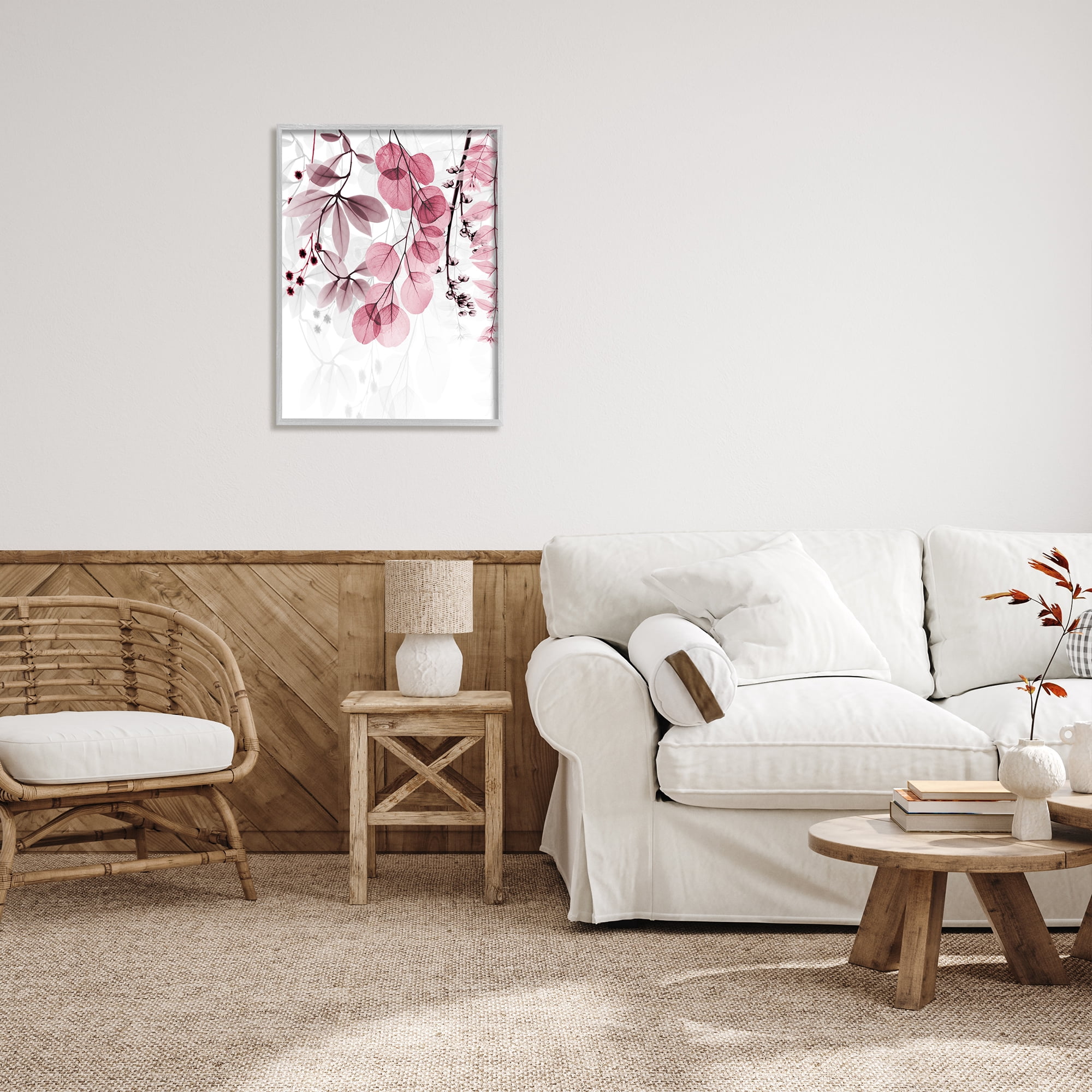 Stupell Industries Vivid Matter Botanicals Botanical & Floral Painting Gray Framed Art Print Wall Art, 24 x 30