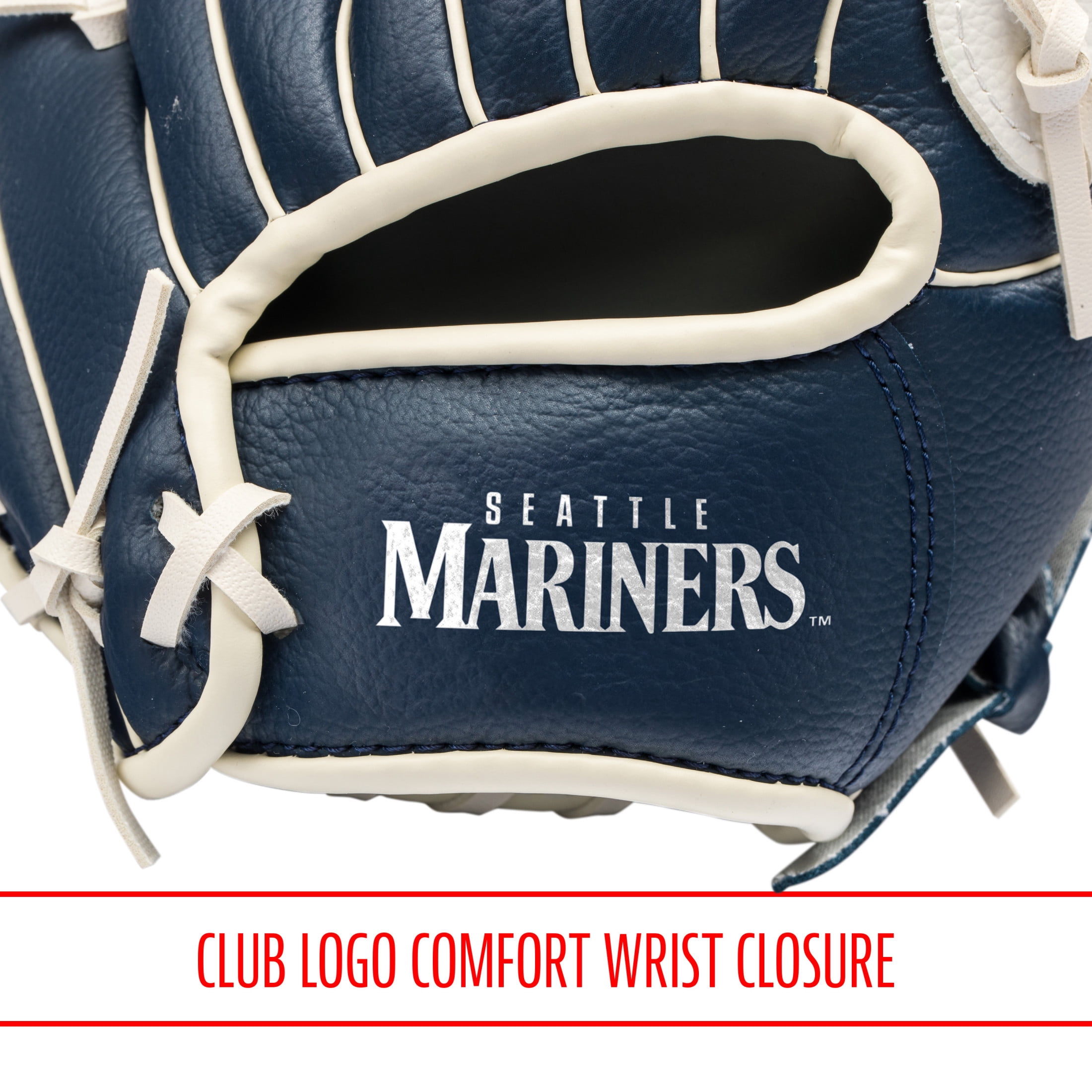 Franklin Sports MLB Seattle Mariners Youth Teeball Glove + Ball Set, 9.5 in
