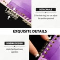 thumbnail image 3 of FORMRS 1-Subject Spiral Notebook 8" x 5" College Ruled 60 Refillable Sheet A5 Hard Cover, 2 Pack, Purple and White Pattern, 3 of 7