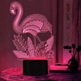 thumbnail image 5 of YSITIANNA Optical Illusion 3D Flamingo Night Light USB Powered Touch Switch LED Decor Table Desk Lamps 7 Colors Changing Lights Brithday Room Decoration STNL#2541, 5 of 9