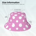 thumbnail image 3 of Balery Purple And White Polka Dot Sombreros para el sol para hombre y mujer, sombrero de pescador con UPF 50+, 3 of 6