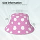 thumbnail image 3 of Balery Purple And White Polka Dot Sombreros para el sol para hombre y mujer, sombrero de pescador con UPF 50+, 3 of 6
