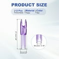 thumbnail image 2 of Uxcell Archery Arrows Nocks, Plastic Insert Arrow Nock Replacement Arrow Tails for Hunting Shooting Compound Recurve Bow Clear Purple, 2 of 7