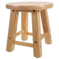 LULULION Wood Step Stool Rustic Wood 1Set