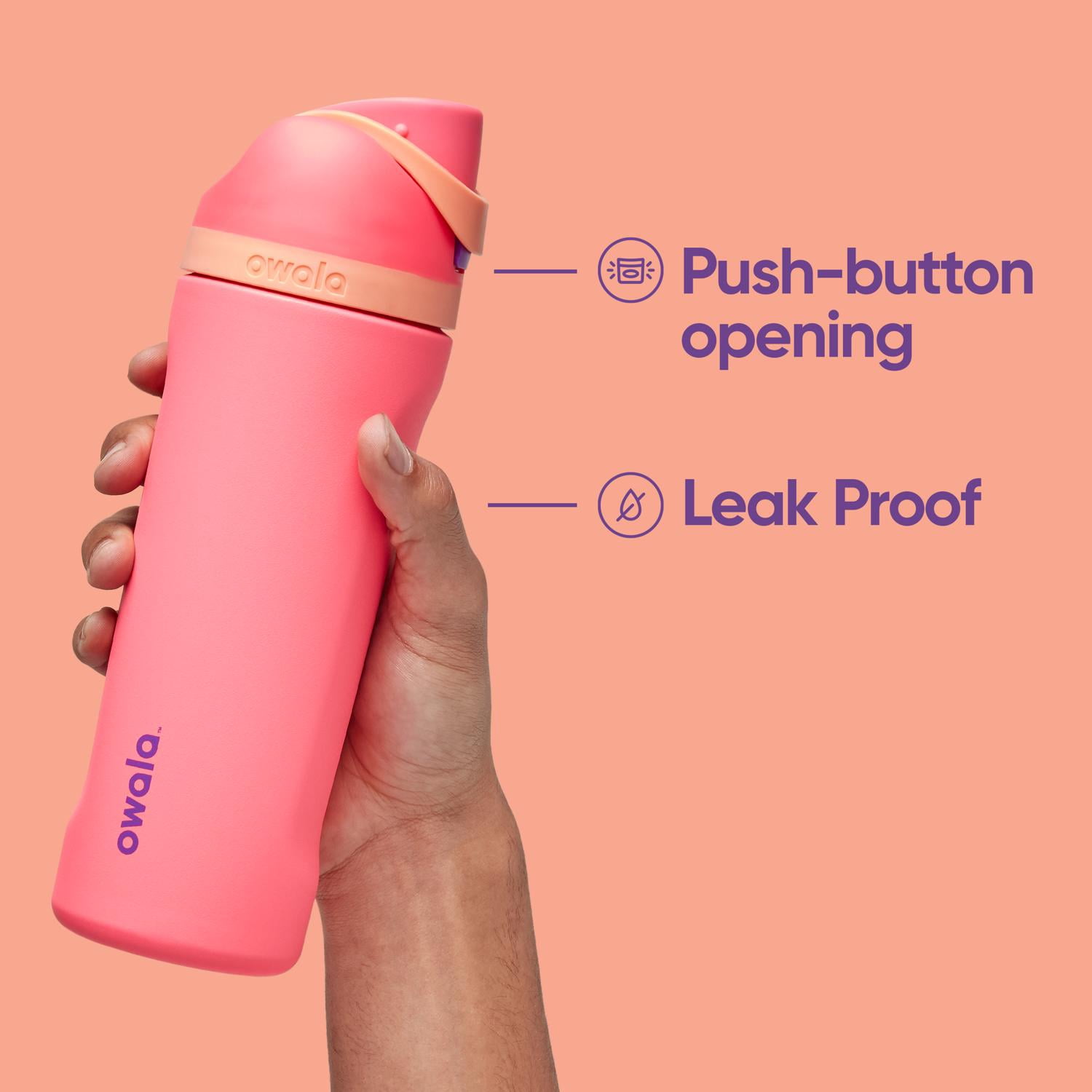 Owala FreeSip Stainless Steel Water Bottle, 24oz, Wacky Wildberry