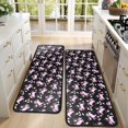 thumbnail image 4 of Kitchen Rugs Sets Of 2,Black Pink Unicorn Pattern Anti Fatigue Kitchen Mat Rugs Non Slip Washable,Decorative Kitchen Floor Mats for Kitchen,Sink,Laundry,17"x47"+17"x47", 4 of 5