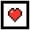 Black Framed Version, variant on Gallery Pops Minecraft: Iconic Pixels - Items - Heart Wall Art, Unframed Version, 12" x 12"