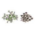 thumbnail image 2 of Rongfmy 20 Ensembles Rivets Turquoise en Plastique pour Sac Bricolage Cuir Vert Clair, 2 of 6