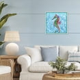 thumbnail image 2 of Stupell Industries Radiant Seahorse & Seaweed White Framed Giclee Art design by Paul Brent, 17 x 17, 2 of 8