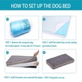 thumbnail image 5 of WATANIYA PET Memory Foam Soft Rose Plush Dog Bed, Non Slip Bottom, Washable Pet Bed Mattress, Grey, 5 of 8