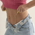 thumbnail image 4 of Layered Belly Chain Waist Chains Body Chain Jewelry Accessories for Women and Girls, 68+25cm, 4 of 5