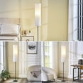 thumbnail image 6 of NATYSWAN 65" Paper Floor Lamp - Minimalist Skinny Tall Lamp for for Living Room - LED Bulb Included&Pull Chain Switch - Stand Corner Lamp for Bedroom, Home Office, 6 of 7