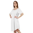 thumbnail image 4 of Inkmeso Nightgowns for WoMen's Short Sleeve W/ Round Neck Nightdress Jersey Tunic Loungewear, 4 of 7