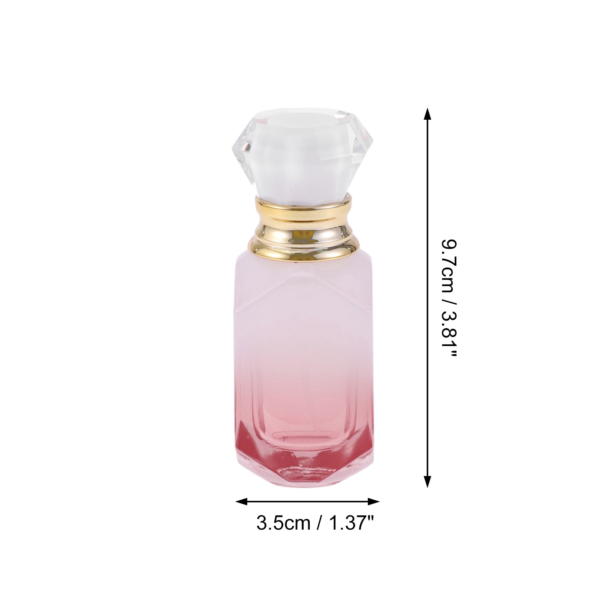 Unique Bargains Stylish Perfume Bottles Countertops 1.01oz 1 Pc White-Pink Gradient