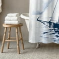 thumbnail image 2 of Creative Products White Sailboat 71x74 Shower Curtain, 2 of 6
