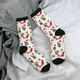 thumbnail image 5 of Rateoe Gnomes Merry Christmas for Women Casual Calf Socks - Cute Crew Socks - Thin Soft Above Ankle Socks Size 5-11, 5 of 6