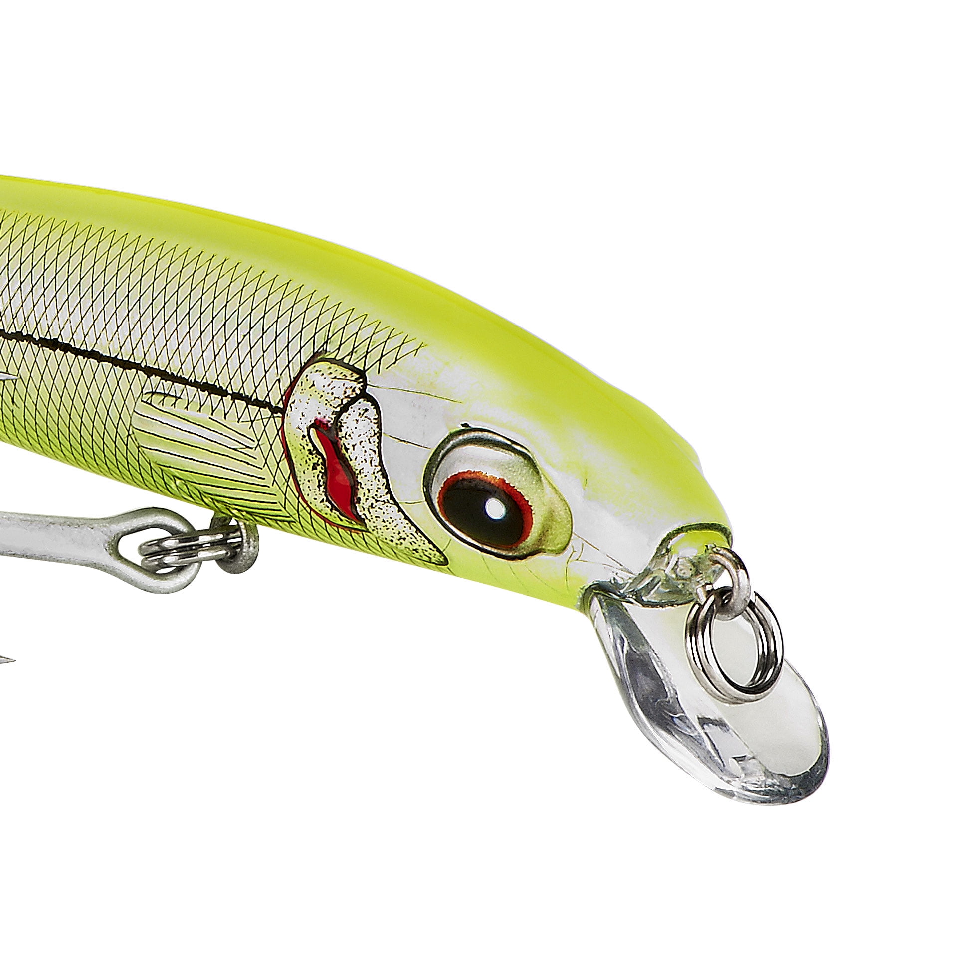 Bomber Long Shot Minnow Crankbait 5" Chartreuse Herring 3/4 oz.