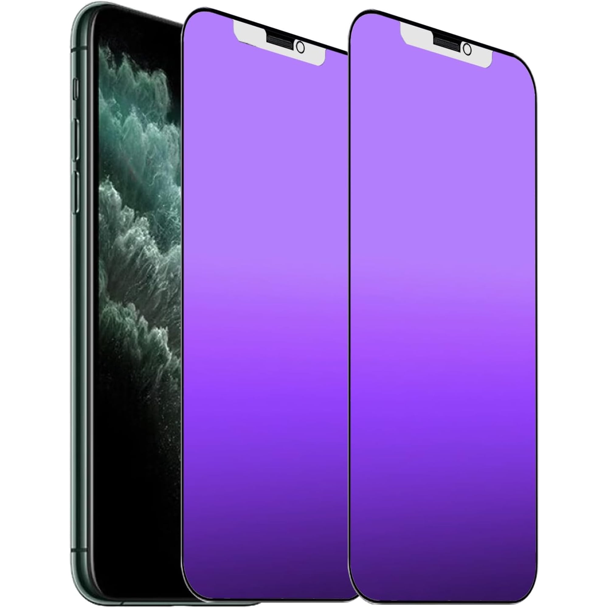 2 PCS Anti-Blue Privacy Anti-Glare Tempered Glass for iPhone 13 Pro Max/iPhone 14 Plus Matte Anti-Spy Screen Protector Anti-Peeping Film Anti-scratch Full Covered 6.7 inch