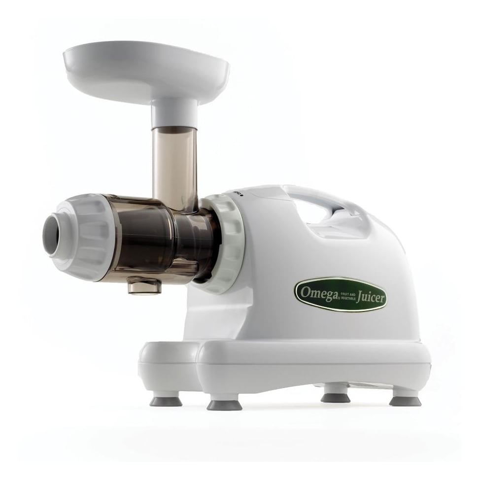 Restored Omega J8004x Nutrition Center Commercial Masticating Juicer, White (Refurbished)