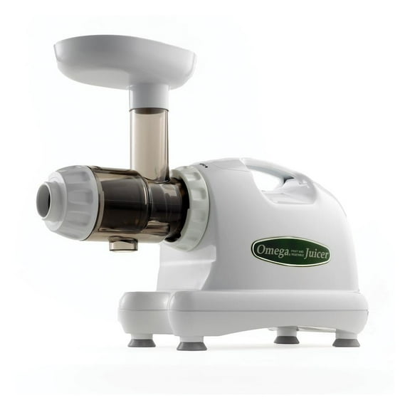 Restored Omega J8004x Nutrition Center Commercial Masticating Juicer, White (Refurbished)