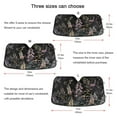 thumbnail image 5 of Yayeee Car Windshield Sun Shade Universal Fit Front Visor Protector, Dark Flowers Pattern, 5 of 8