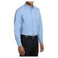 thumbnail image 4 of Men's Tall Long Sleeve Easy Care Shirt Light Blue/ Light Stone 3X-Large Tall, 4 of 6