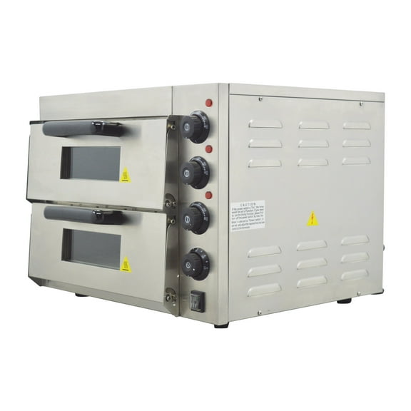 Techtongda Commercial Double Electric Pizza Maker Oven Pizza Bread Making Machine