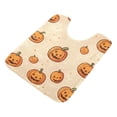 thumbnail image 7 of Yayeee Bath Rug for Bathroom Floor Non Slip Contour Fluffy Soft Absorbent Mat, 20"x24", Halloween Pumpkins Pattern, 7 of 7