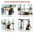 thumbnail image 4 of Soozier Smith Machine avec Système de Croisement de Câbles et Support de Squat, 4 of 10