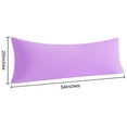 thumbnail image 2 of 2 Pack Microfiber Body Pillowcases Set, Soft and Cozy Long Pillows Covers, (Body pillow not included), 20" x 54", Light Purple, 2 of 5