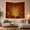 Holiday Stage, variant on Golden Vortex Within Red Theater Curtains, Mystical Fantasy for Fantasy Fans, Portal Wall Art, Housewarming Gift, Tapestry Wall Hanging for Bedroom, Living Room and Studio