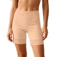 thumbnail image 2 of Slip Shorts for Under Dresses Anti Chafing Boyshorts Underwear Womens Seamless High Waisted No Show Panties Complexion One Size, 2 of 6