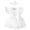 White, variant on Baby Girls' Mesh & Ribbed Crawling Suit with 3D Applique Summer Fly Sleeve Romper for Toddler 24 Months Pants 3-6 Months