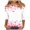 White 12, variant on Valentine's Day Shirts for Women 3/4 Length Sleeve Tops Love Hearts Print Crewneck Cute Casual Graphic Tee Tshirts (XL, Pink 01)