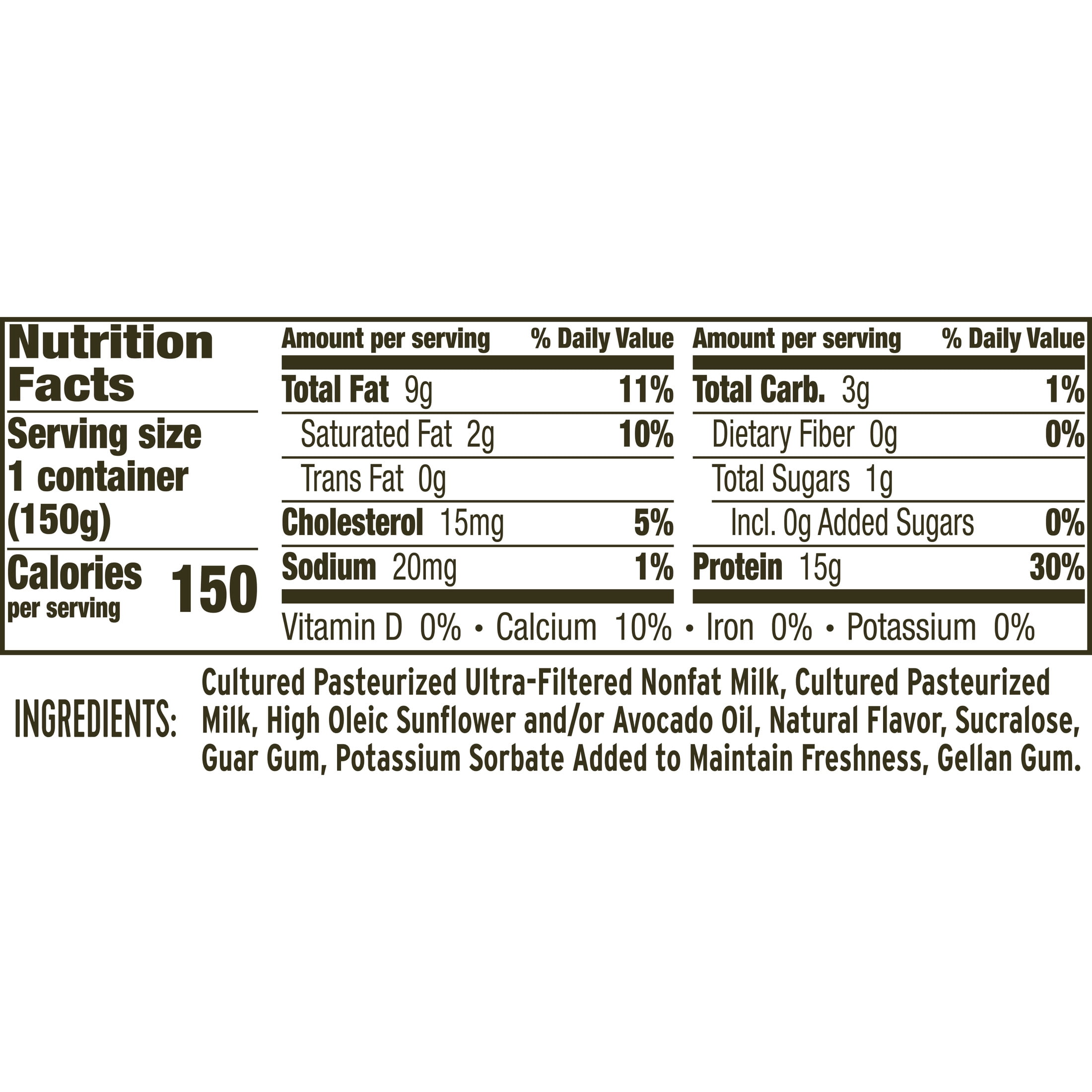 Ratio Trio Yogurt Cultured Dairy Snack, Vanilla, Keto Yogurt Alternative, 5.3 oz
