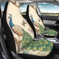 thumbnail image 4 of FOR U DESIGNS Peacock Butterfly Pattern Car Seat Covers Elastic Auto Cushion Cover Car Interior Decoration Bucket Seat Cover, Suv Truck Seat Cover Universal Fit, Pack of 2, 4 of 7