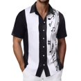 thumbnail image 1 of MDUKONU Chemise d'Invité de Mariage pour Homme à Manches Courtes, Ne Rétrécit Pas, Chemise Passe-Partout, Blanc, TG, 1 of 4