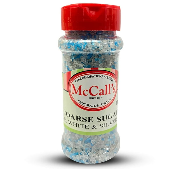 SUGAR COARSE BLUE WHITE & SILVER 100 G