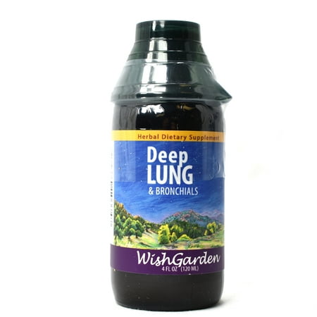 WishGarden Herbal Remedies WishGarden Herbs — Deep Lung Herbal Formula — Gluten Free — 4 oz Jigger